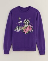 Graphic Sweatshirt - Purple/Lazy