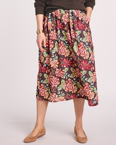 Elisabeth Williams Print Challis Skirt