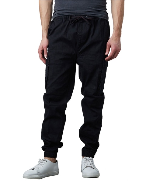 Galaxy By Harvic Men's Cotton Flex Stretch Cargo Jogger Pants