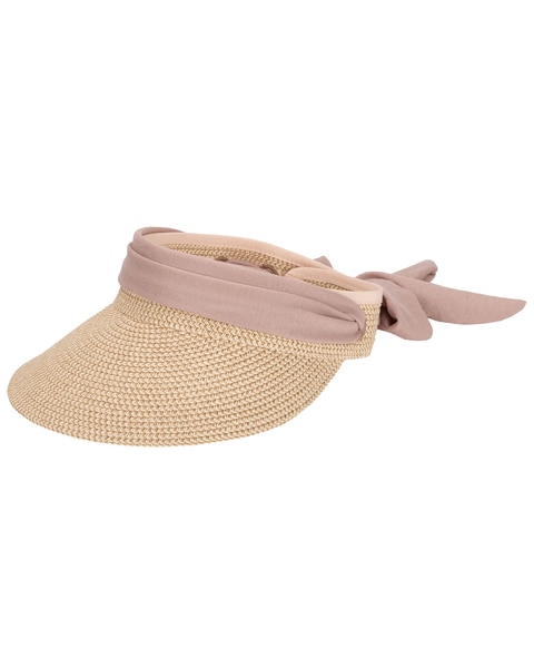 Crew -  Ultrabraid Visor With Cotton Fabric Band Hat