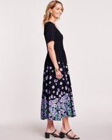 Border Print Challis Dress - alt2