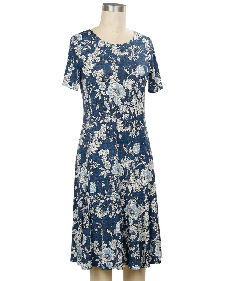 Southern Lady Short Sleeve Lori Print Dress | Blair