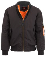 Spire By Galaxy Heavyweight MA-1 Bomber Flight Jacket - alt2