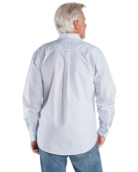 Cotton Traders Long Sleeve Wrinkle Resistant Cotton Sport Shirt