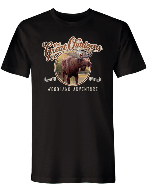 Adventure Moose Short Sleeve Graphic Tee