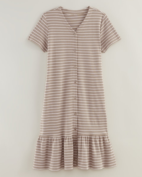 Essential Knit Flounce Hem Dress