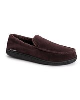 Muk Luks Faux Suede Moccasin Slipper - Brown