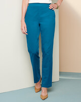 Comfort Stretch Pull-On Pants - Teal Ribbon