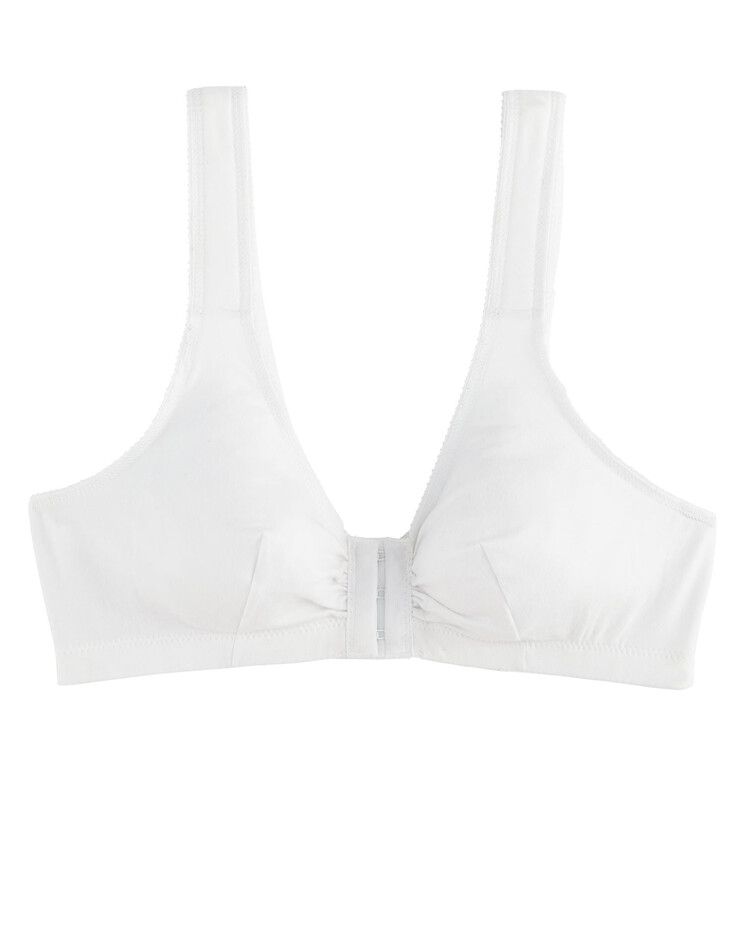 Front hook bra cotton bra como (pack of 3)