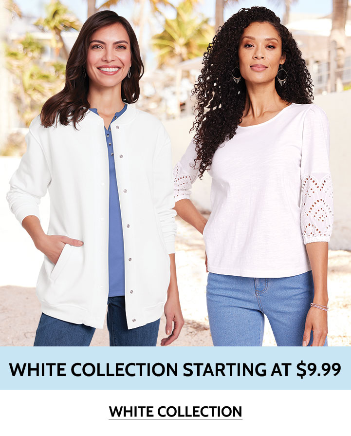 white collection now at $9.99 white collection