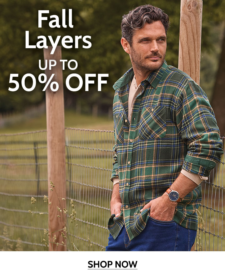 fall layers up to 50% off shop now