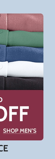 up to 25% off shop men's fleece