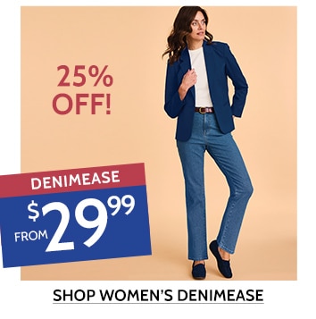 25% off! denimease from $29.99 with code shop women's denimease  