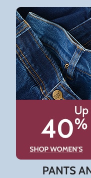 up to 40% off shop women's pants and jeans