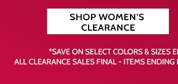 125 new styles added! markdowns & clearance up to 75%* off shop women's clearance  *save on select colors & sizes ending in $.97 and $.98 online only. all clearance sales final - items ending $.97 cannot be returned or exchanged.