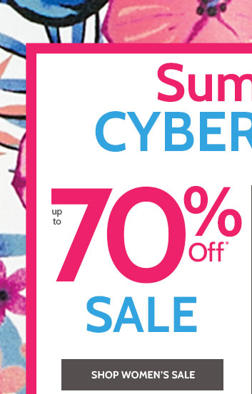 summer cyber sale up to 70% off* shop all womens *prices as marked