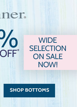 alfred dunner 25% off *prices as marked wide selection on sale now! shop bottoms