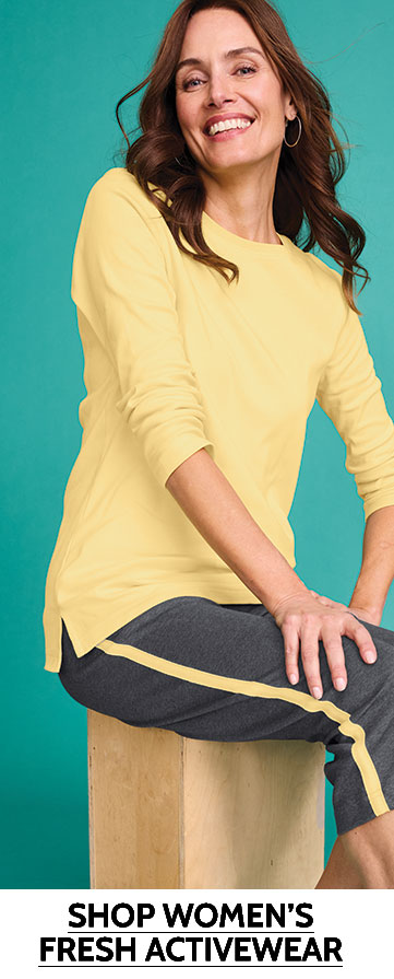 freshknit fresh activewear as low as $19.99 each when you buy 2 shop women's fresh activewear